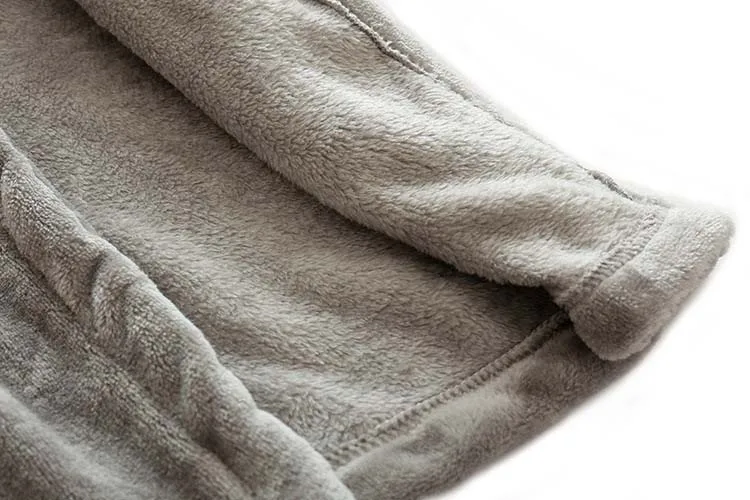 High quality children cartoon mouse hooded robes kids soft flannel fleece animal nightgown sleeping gown baby bathrobe