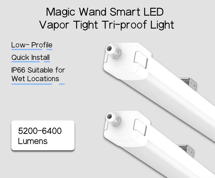 smart commercial Magic Wand triple flood light sensor light motion sensor led smart microwave motion sensor for warehouse safety