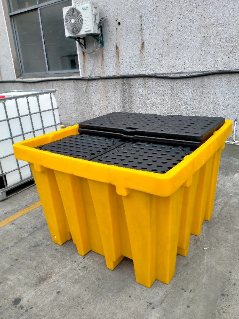 Longshenghe Single faced Ibc Bund Spill Pallet With Removable Deck