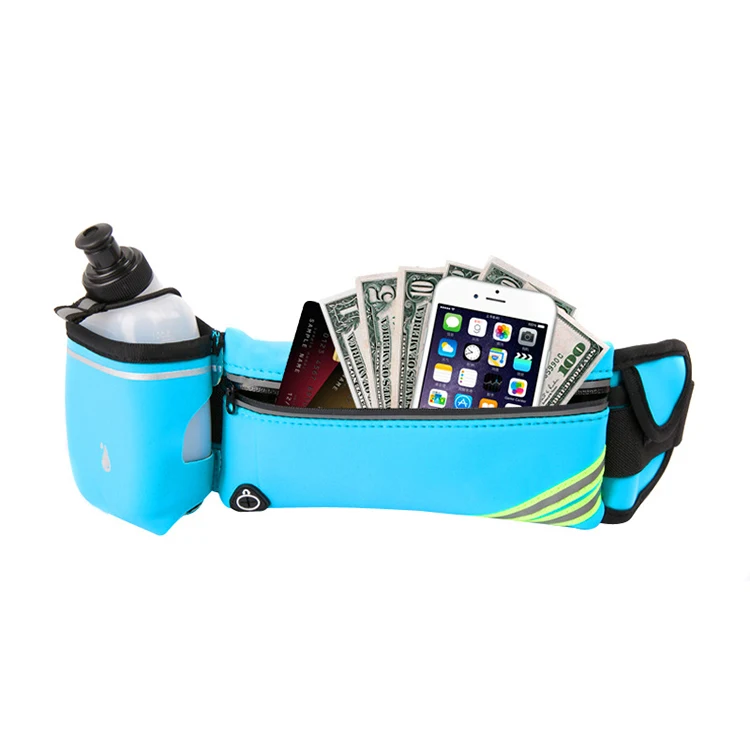 Waist Pack with Water Bottle for Hiking Fitness Runners Belt Fanny Pack for iPhone Sports Waist Pack Belt Pouch Running Belt
