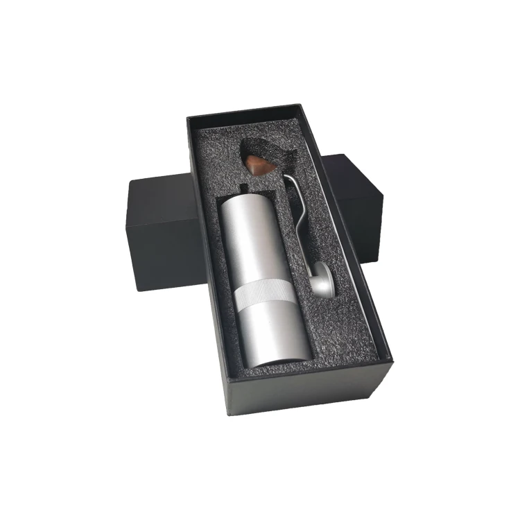  Aluminum Alloy Body Coffee Mill Grinder Portable Colorful Manual With Walnut