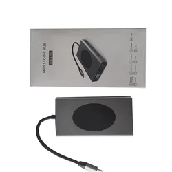 High-speed Transmission Type C Docking Station Type-c To HD-MI/USB3.0/RJ45/SD/TF/PD USB C Hub