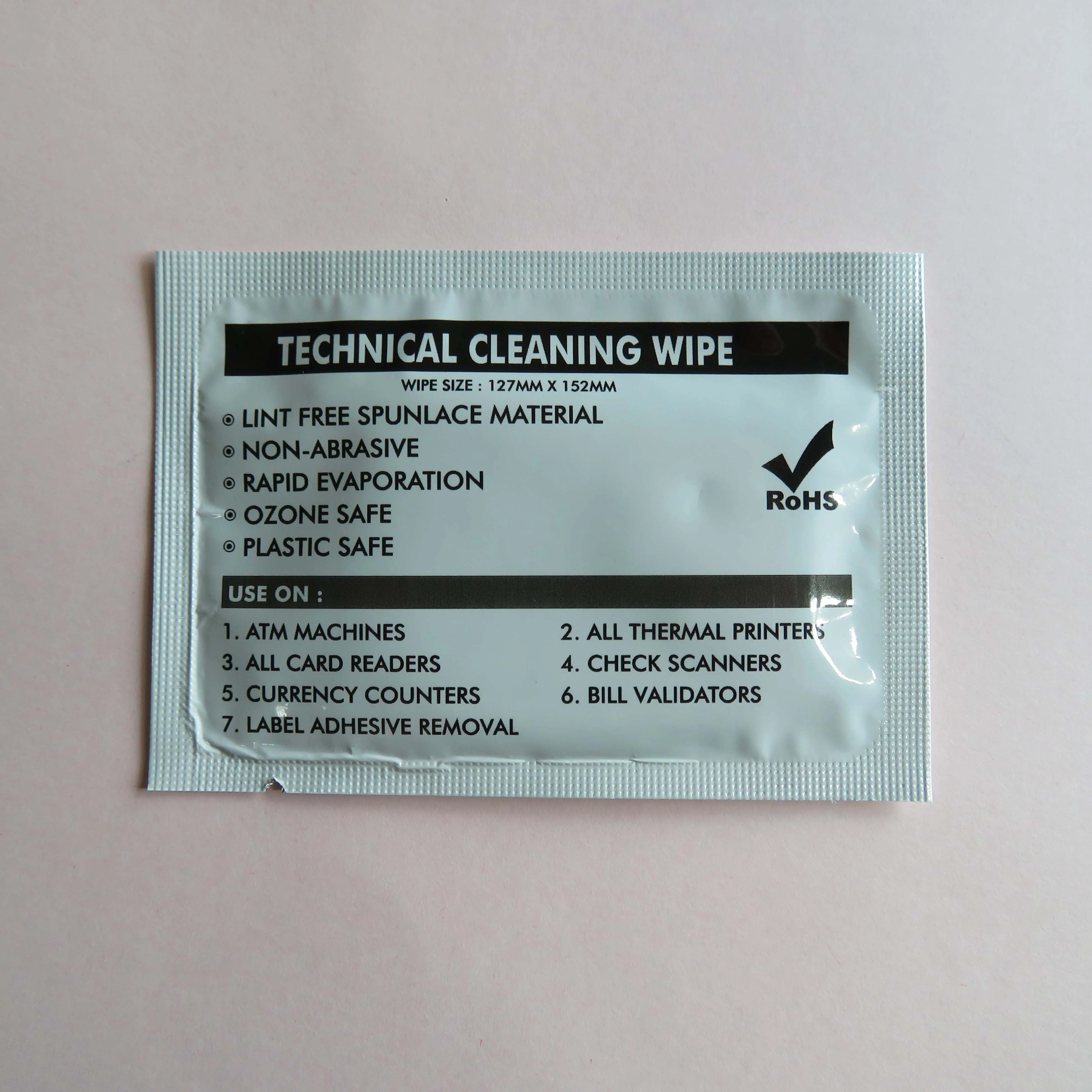 99% IPA m3 Presaturated Printhead Thermal Printer Head Wet Cleaning Wipe