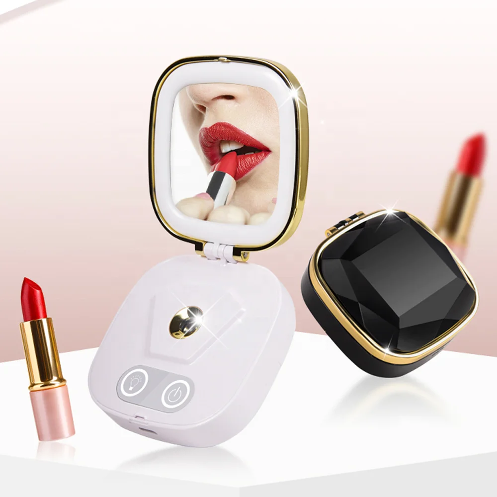 
Led Lights Nano Mist Sprayer Makeup Mirror With Lights Portable Mirrors Skin Care And Make Up Tool 3 in 1 