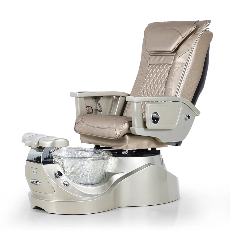 Kangmei Modern Luxury Beauty Nail Salon Furniture Electric Pipeless Whirlpool Jet Foot Spa Human Touch Massage Pedicure Chair