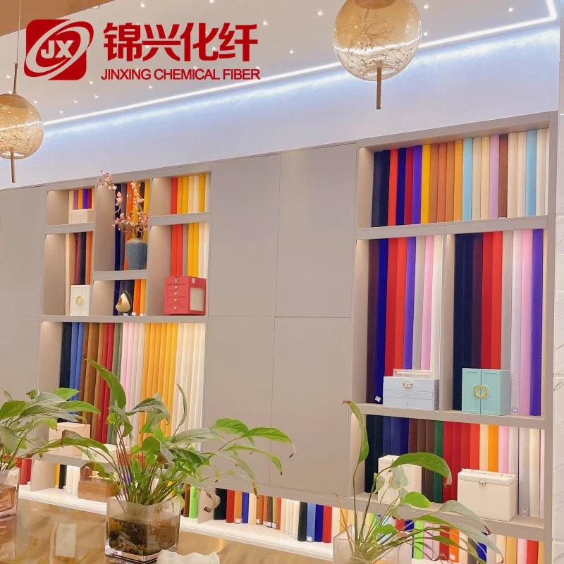 jewelry boxes flock fabric 100% Nylon flock powder 1.2D*0.6mm for package fabric