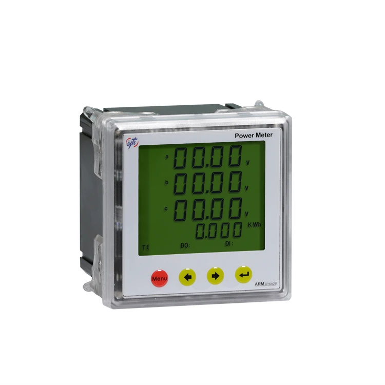 Multifunctional power monitor digital harmonic smart meter panel installation three phase energy meter for sale