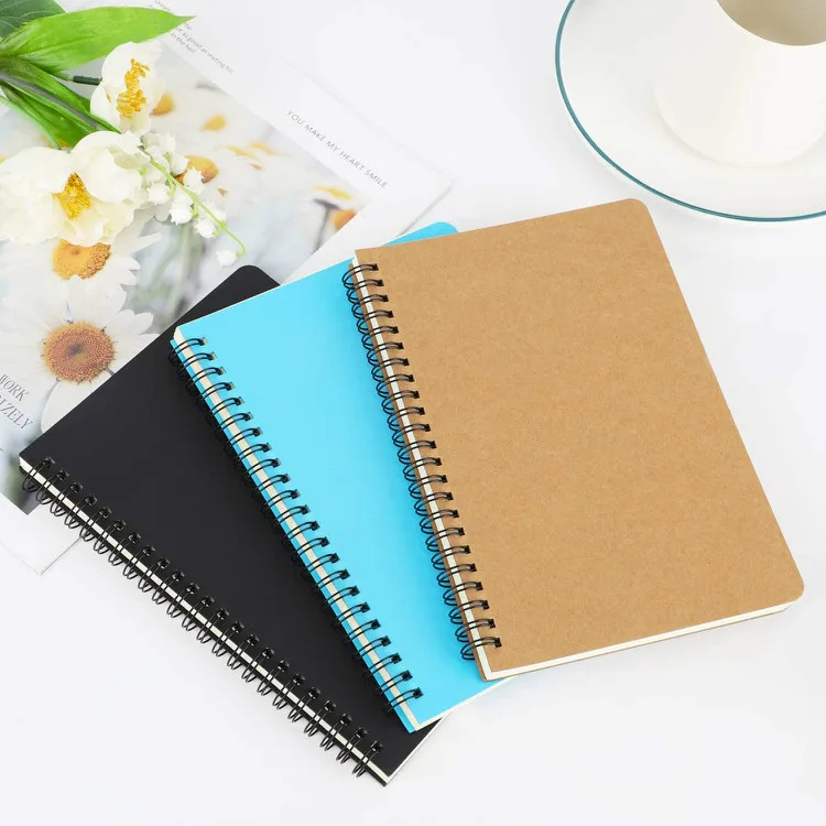 Removable dividers Hardcover Subject College Ruled Spiral Bound travelers notebook inserts