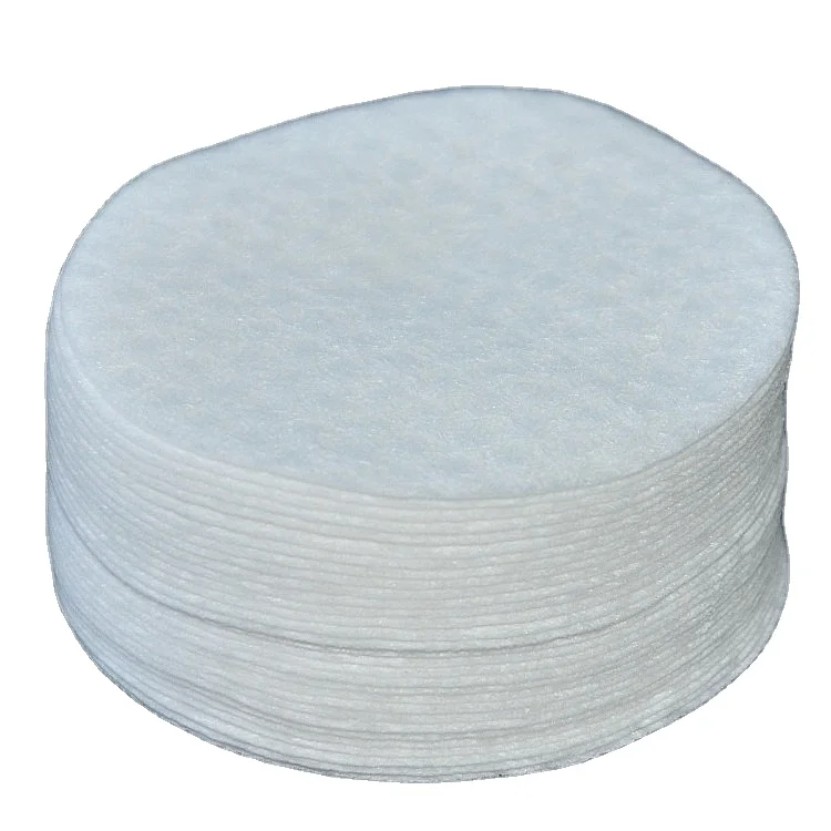 New Arrival Organic Size 5.5cm Round Cotton Pad 80gsm Facial Thin Makeup Remover Pads