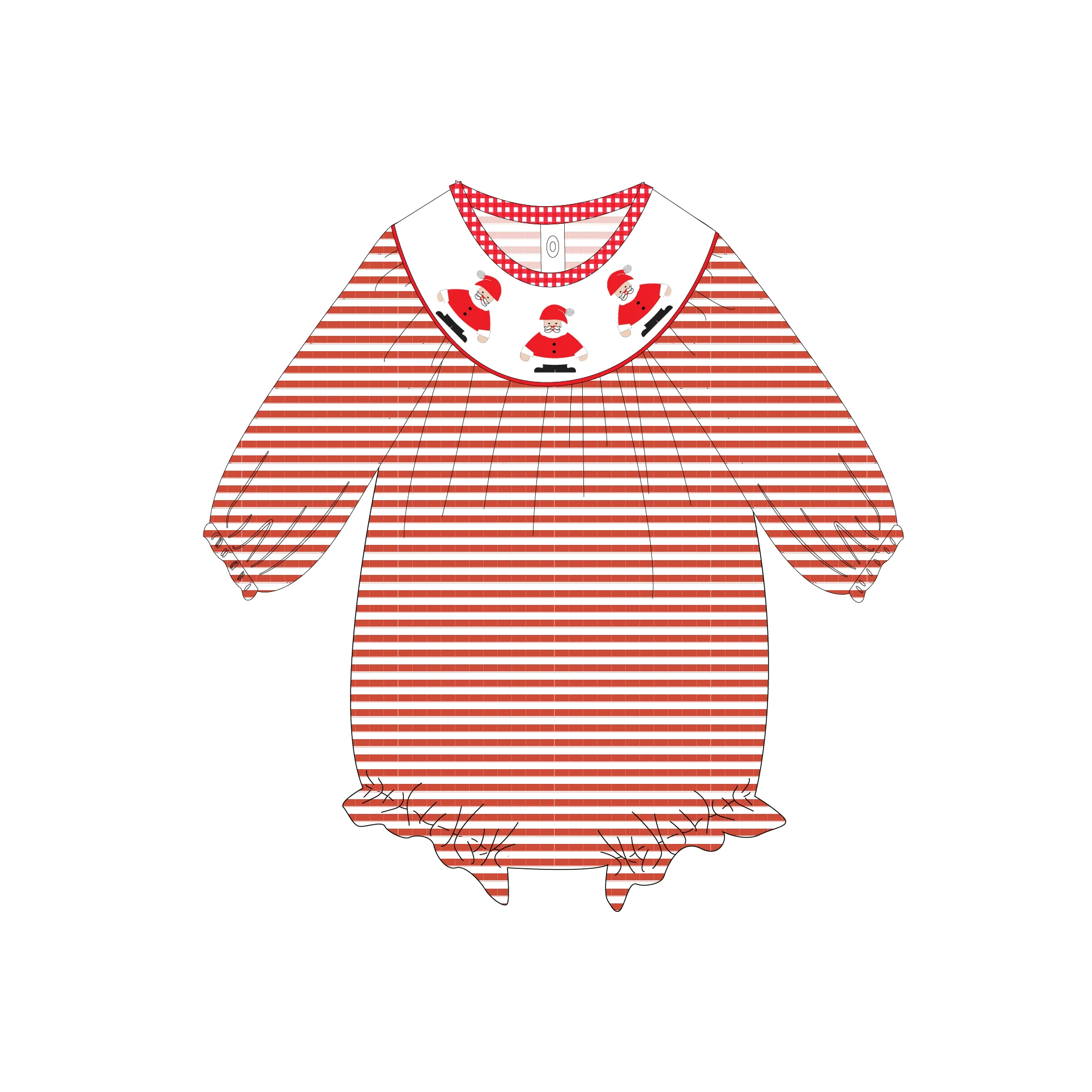 Yihui ODM Christmas Autumn/Winter Little Girl Clothing Oem fashion 3m-5t Sweet soft baby girl onesie overalls romper
