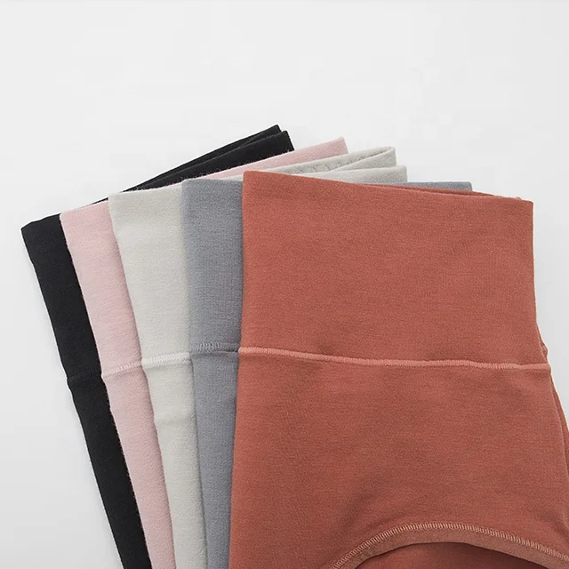 Женские трусики с завышенной талией и логотипом на заказ, однотонное хлопковое нижнее белье, трусы-брифы для коррекции живота