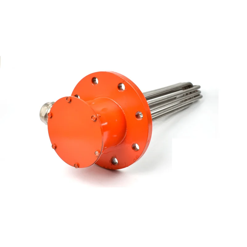 BRIGHT Explosion-proof Electric 380V 30KW 6U Flange Immersion Waste Oil Heater Element for Storage Tanks Heating