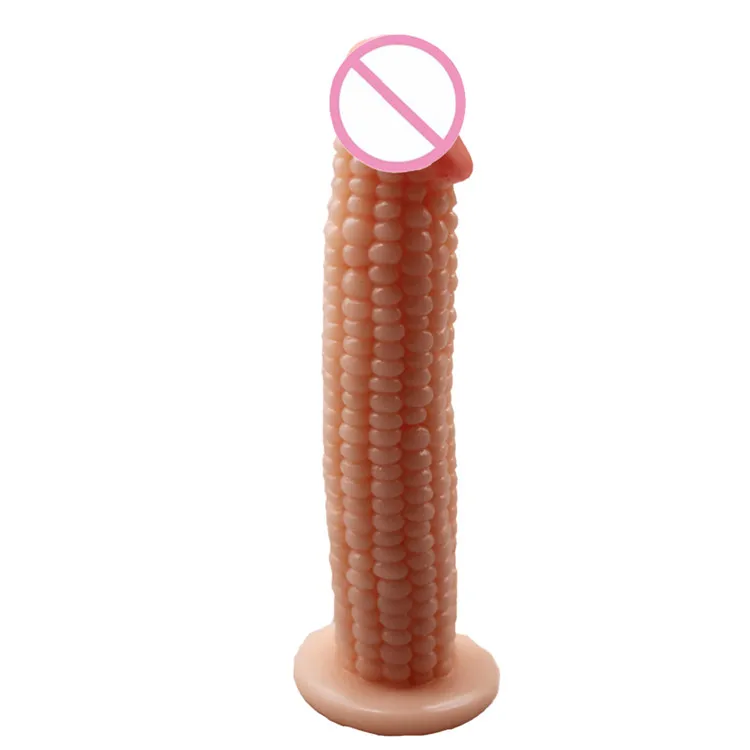 
new silicone corn dildo 7.28 inch artificial rubber penis huge black realistic dildo for girls 