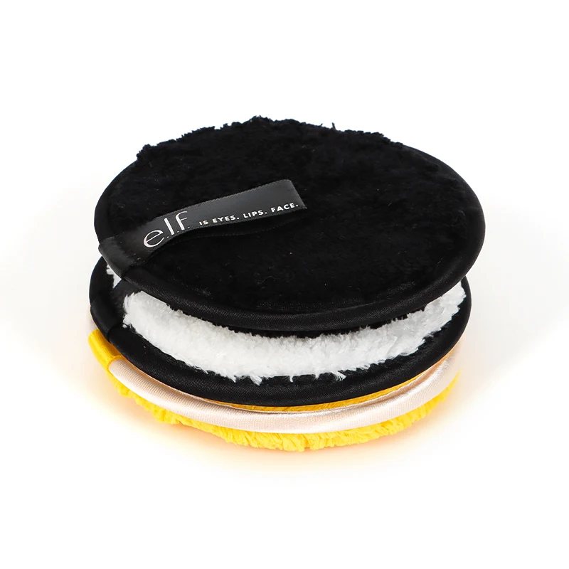 Reusable Eco Friendly Makeup Remover Pads Washable Microfiber Rounds Cleaning Puff For All Skin Types Daily Using Custom Label
