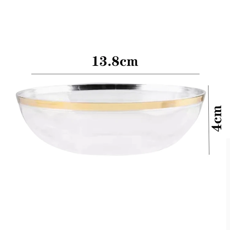 2024 Nordic Modern High Grade Gold Rim Bright White Porcelain Tableware Set Round Dinner Plates Antique Reef Gold Wedding bowls