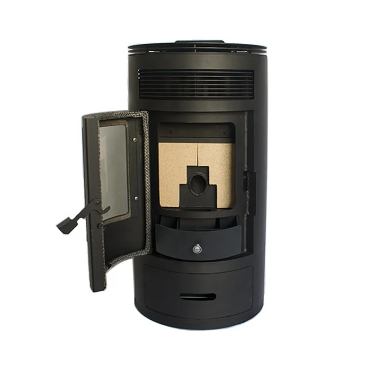 12KW automatic feeding Round russian poele a granule,wood pellet stove for sale