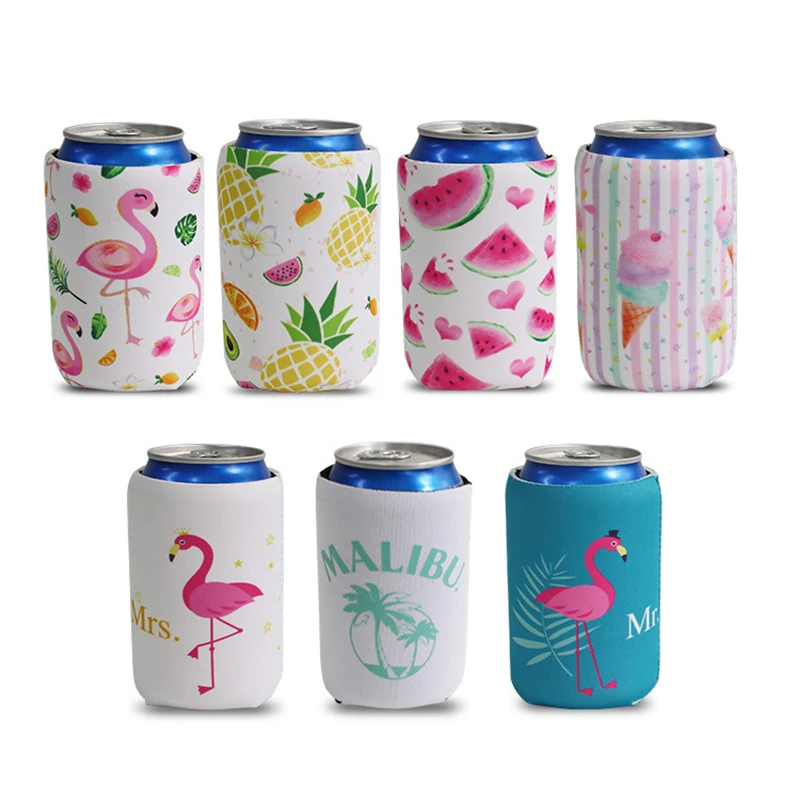 Customized Printing Design 12oz Neoprene Beer Can Sleeve Bottle Cooler Drink Stubby Can Cooler Holder