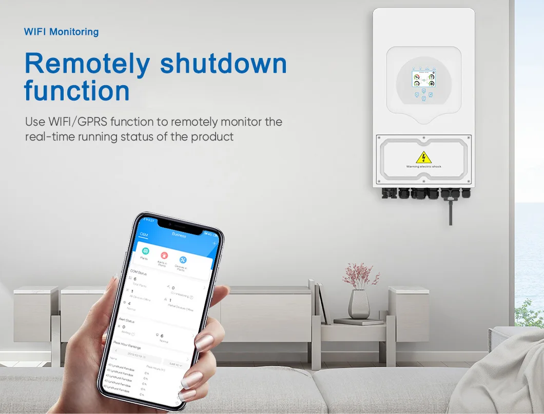 Eu Home Ip 65 Mppt 5Kv 6 Kv Hybrid Pv Solar Inverter 5K 6Kw 48V Deye 2024 Low Frequency China Trade For Home Sale