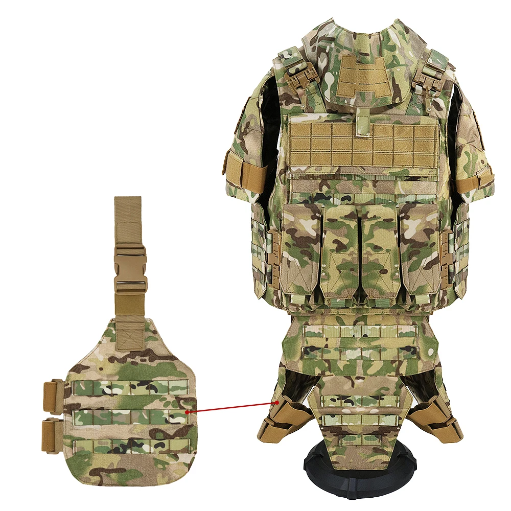 Full Coverage Stab Proof CP Armor Laser Molle Combat Tactical Fully Body Protective Vest Plate Carrier