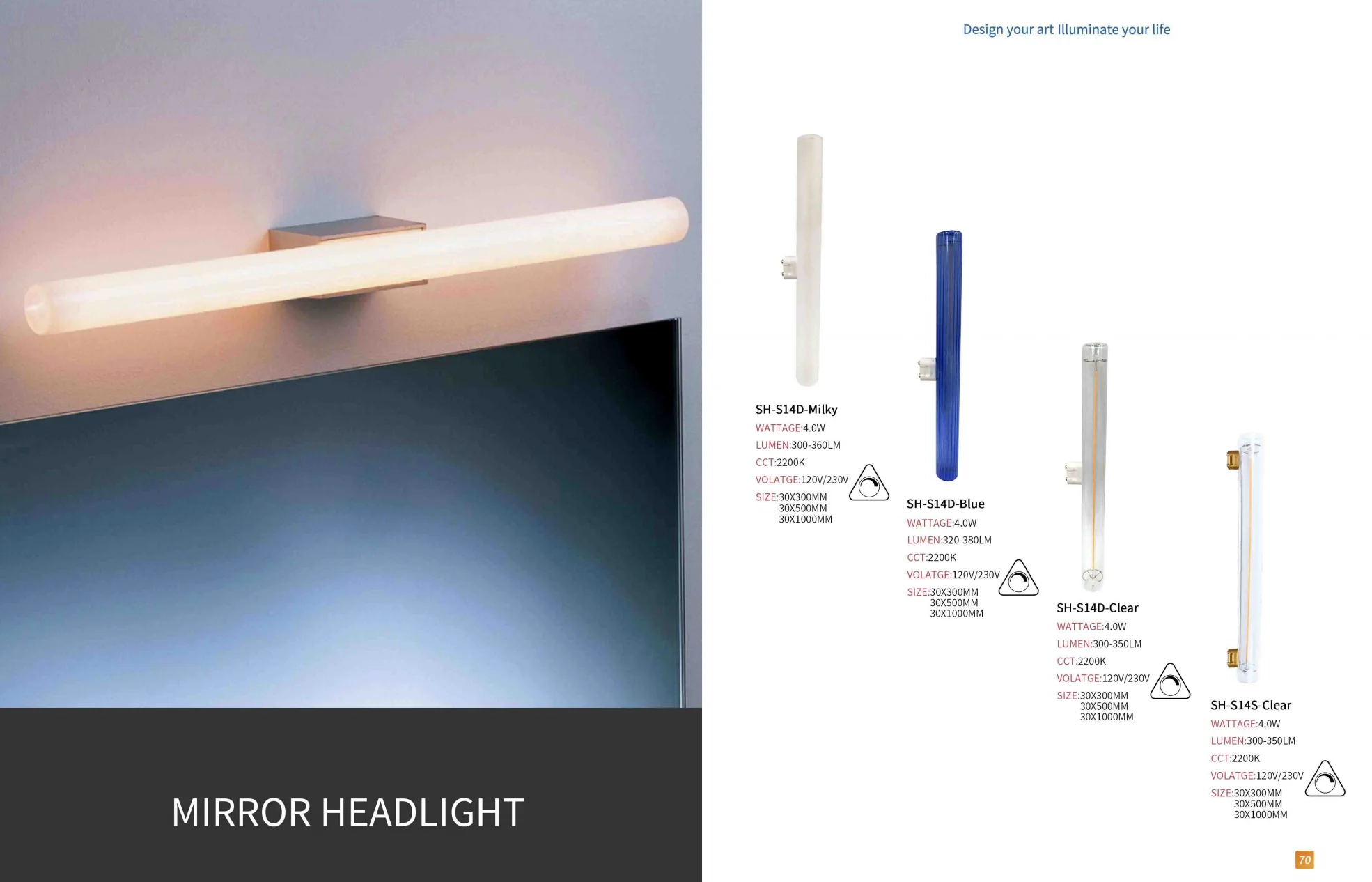 30/50/100cm dimmable linear lamp led filament linestra S14S S14D Edison lamp socket