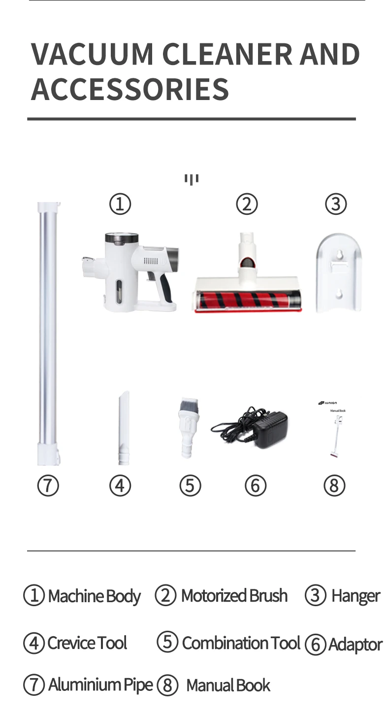 2021 Made in China Aspirateur domestique sans fil BLDC 24Kpa Vacuum Cleaner for Home/ Hotel