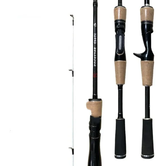 1.98 Ice Fishing Rod Portable Carbon Fiber River Shrimp Carp Fishing Pole Winter Mini Telescopic Shrimp Fishing Rod