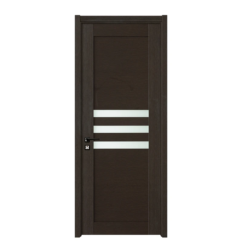 BOWDEU DOORS PVC wooden doors for houses interior new design pictures for home bedroom bathroom building material factory