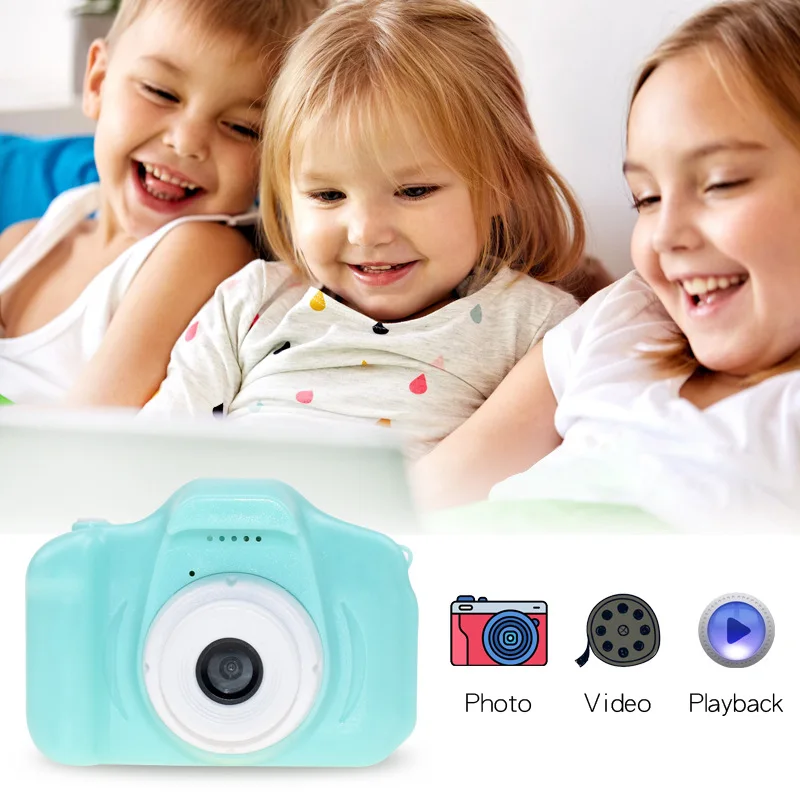 Mini Cartoon Photo Camera Toys x2000 Hd Screen Children Digital Camera Video Recorder Camcorder Toys For Kids Girls Gift