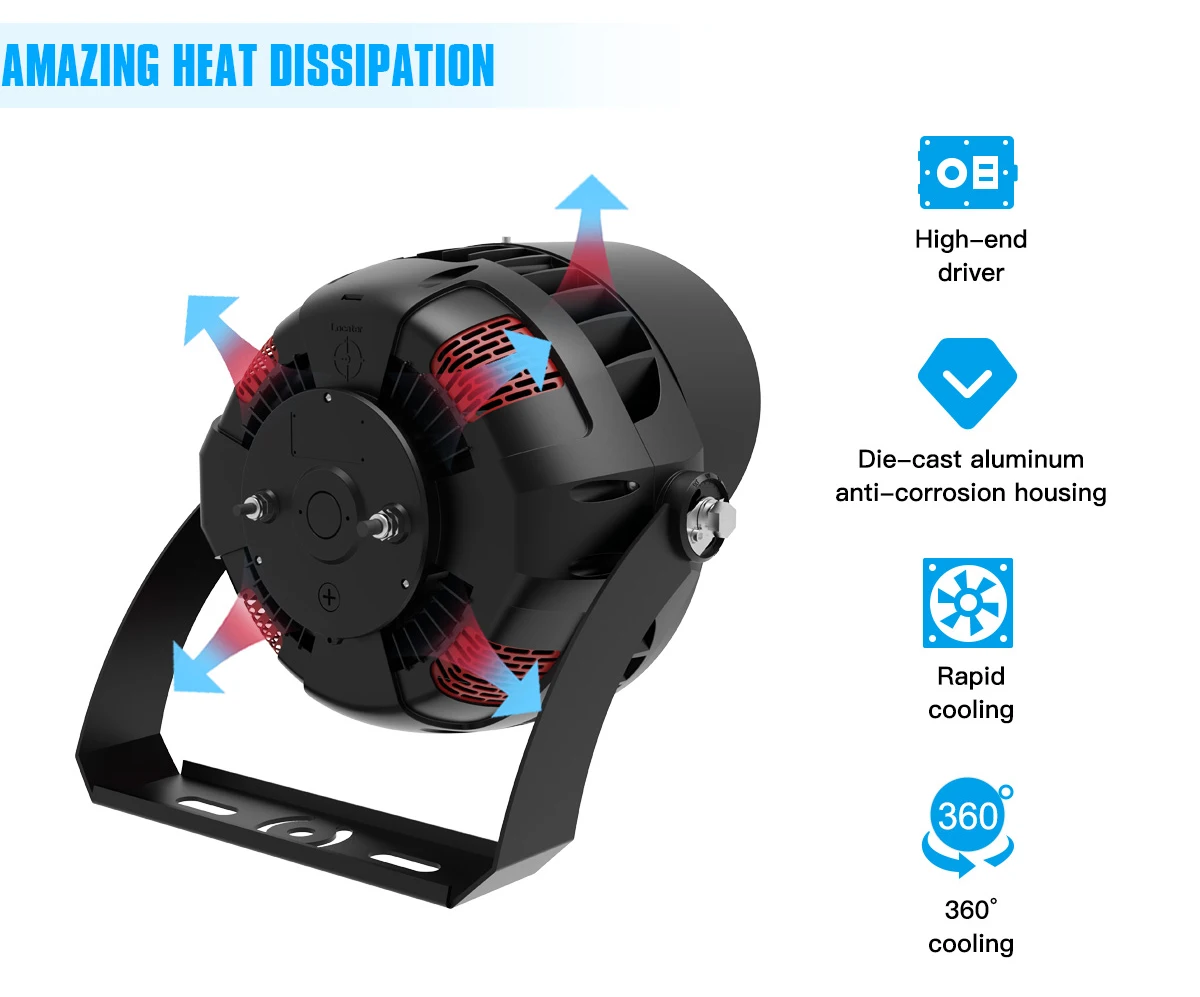 Stadium lights Us Stock Mini Sports Poles IP65 Lighting New Football Field Stadium 500w 600w Led High Mast Light