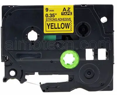 Compatible Brother 9mm Black on Yellow Tze-621 Tz 621 Laminated Tape