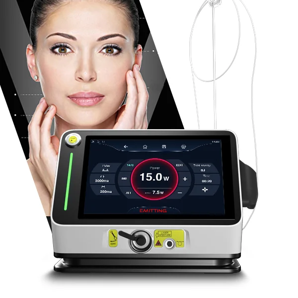 PIOON  Endolaser Liposuction Laser Machine 1470nm 15W + 980nm 30W Endolifting Laser Bare Fiber