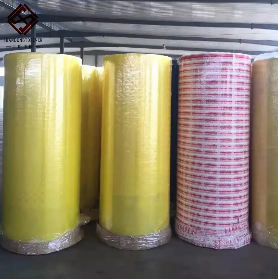 Fita Adesiva Transparente 45x100 Metros Clear Opp Packing Tape Waterproof Acrylic Bopp Soft Carton Sealing Tape Slitting Machine