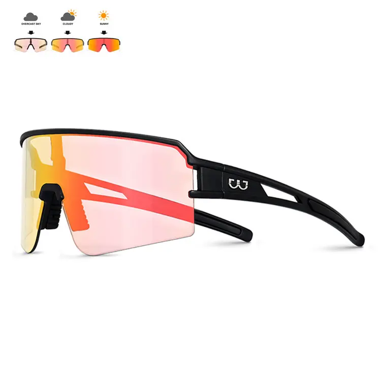 Custom Outdoor Colorful Sunglasses Cycling Glasses Men Women Frame Polarized Lenses Photochromic Sunglasses For Cycling