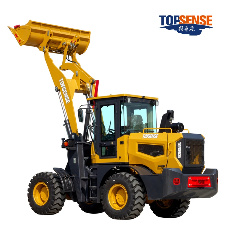 Factory Price!! New Rear Hood Design Easy to Maintain 2000kg Wheel Loader 2 Ton diesel Compact Front End Loader