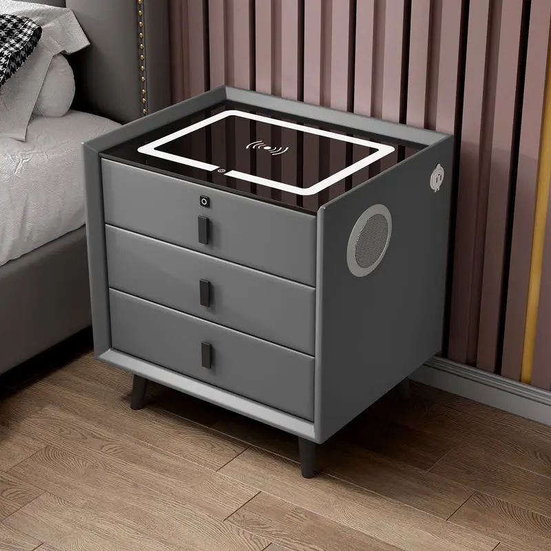 Night Stand Cabinet Nightstand Modern Patient Tables Luxury Smart Bedside Table