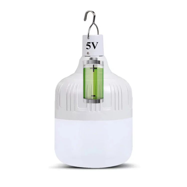 Outdoor Emergency lamp Portable hanging LED Camping Tent rechargeable bulb light battery Emergency Light bulb