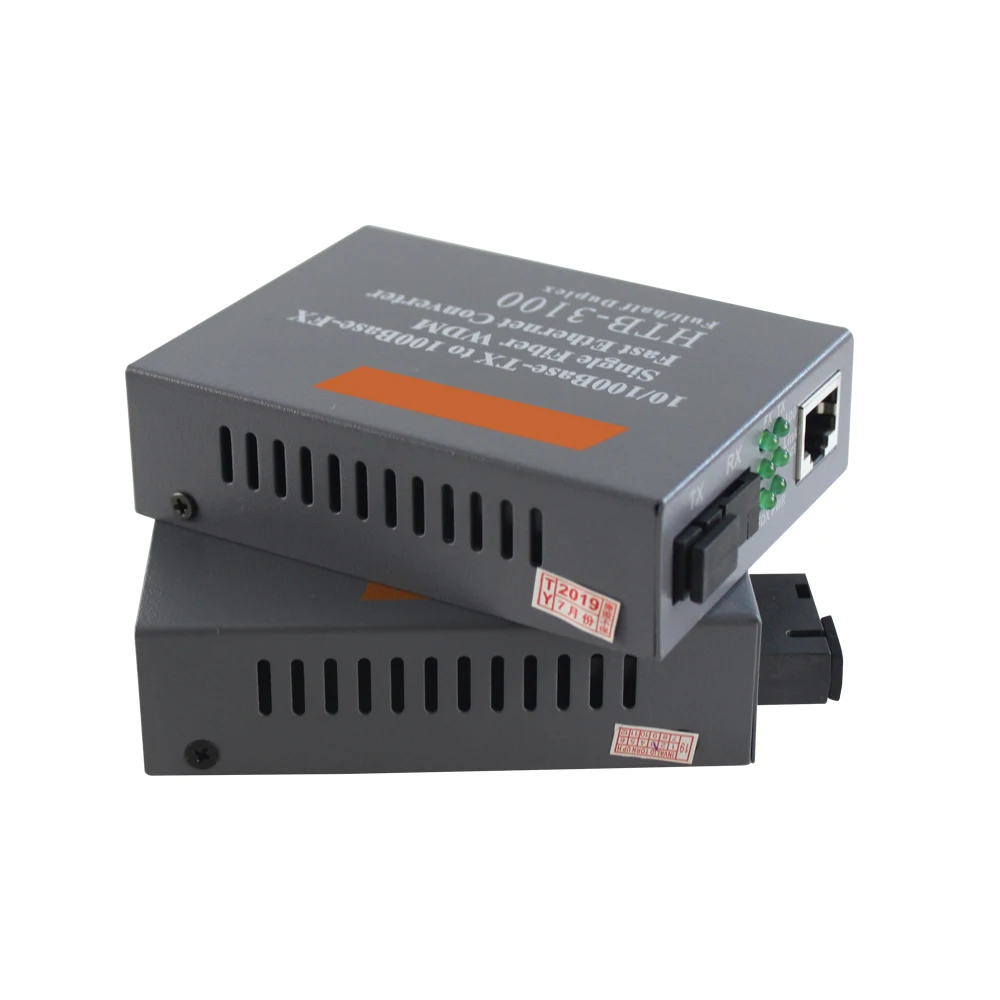  Оптовая торговля OEM FTTH HTB-3100 оптоволоконный медиа-конвертер одиночный