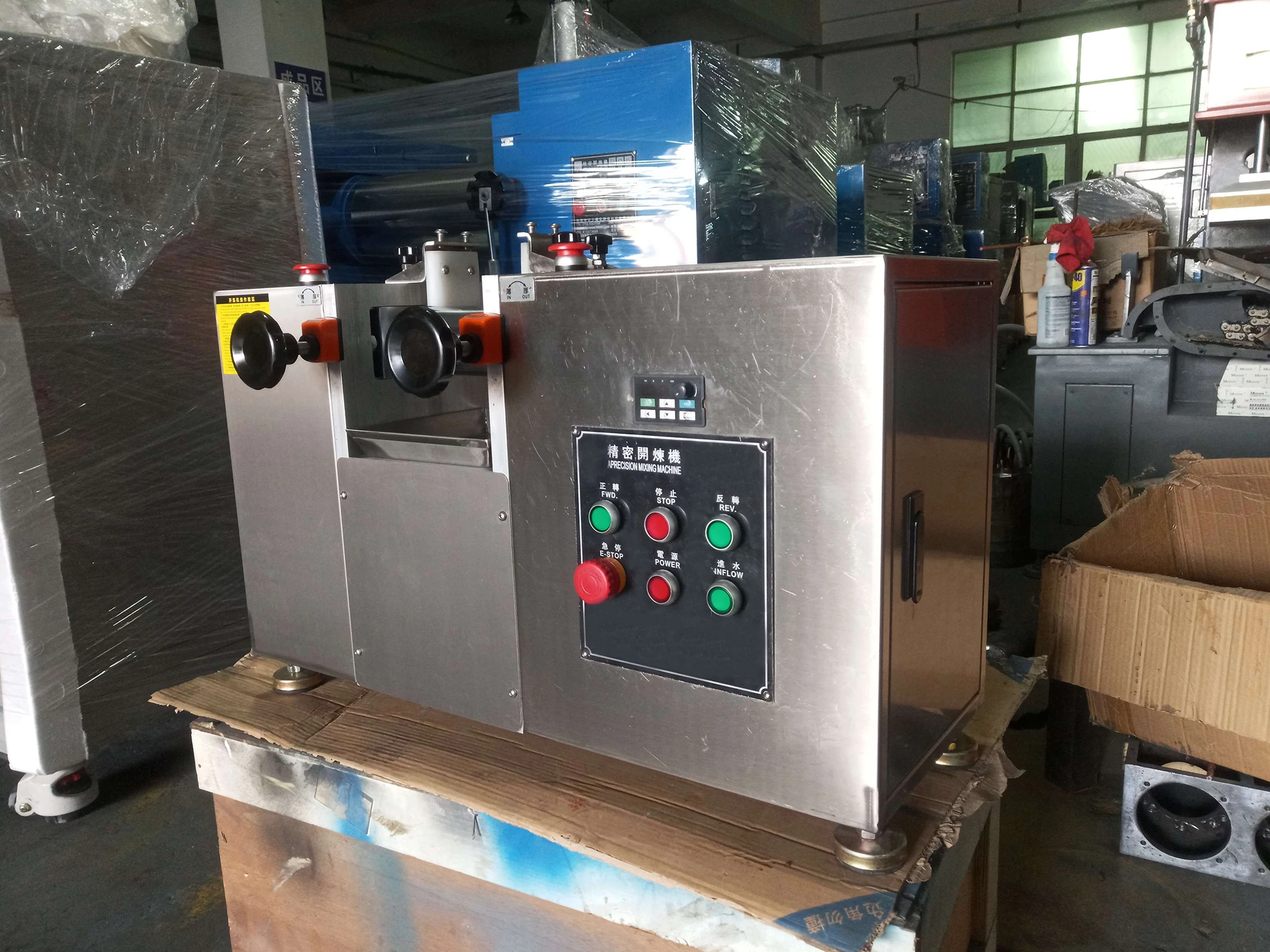 Лабораторная резиновая маленькая пищевая мельница из нержавеющей стали с двумя роликами