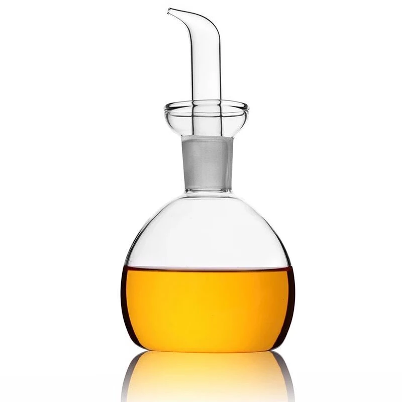 200ml 300ml 500ml High Borosilicate Glass Oil Pot with Lid Kitchen Supplies for Food and Spice Seasoning Customizable