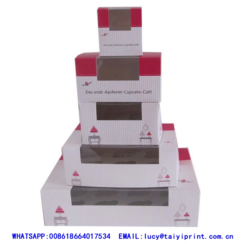 Cheap printing custom individual mini cupcake box