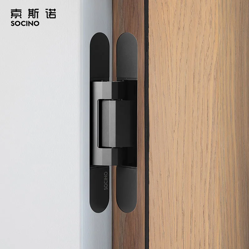 Matt Black 3D Adjustable Self Closing Hydraulic Hidden Concealed Door Hinge Soft close hidden door hinge