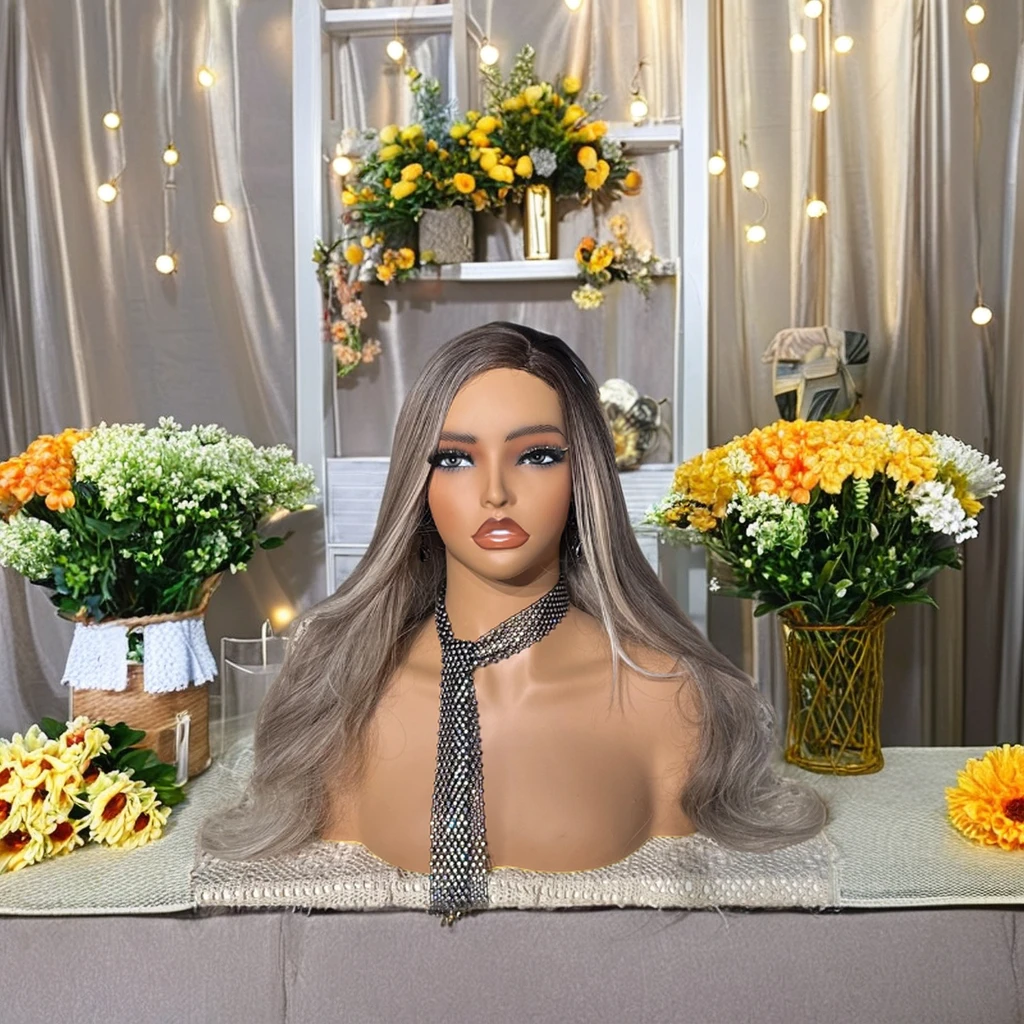 Wholesale Female Mannequin Wig Head Stand with Shoulders Plastic Realistic Makeup  Mannequin Dummy  Model Head For Wigs Display