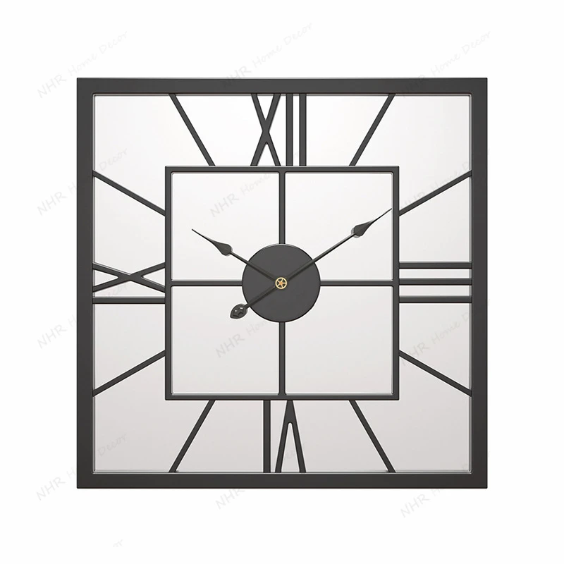Quartz Clock Movement Mute Metal Wall Clock