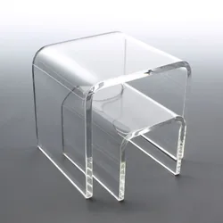 Hot Sell Clear U Shape Display Riser clear acrylic tabletop Stand Strong Acrylic shelf risers for toys bag shoe cosmetics