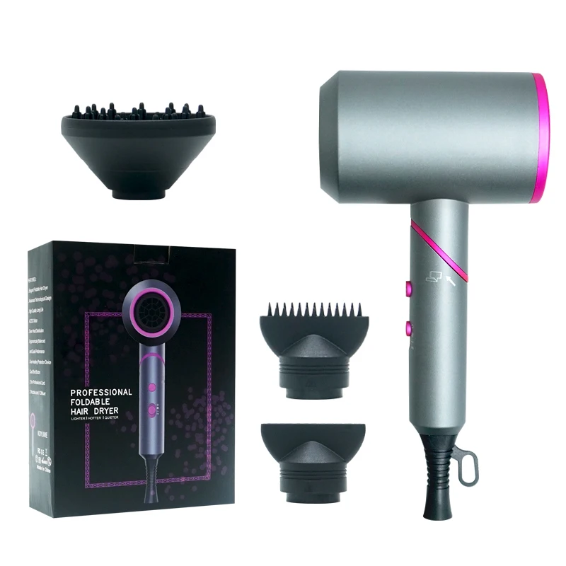 Hot Seller Professional Strong Wind Super Ionic 2000W Negative Ion Blow Hair Dryer With Diffuser