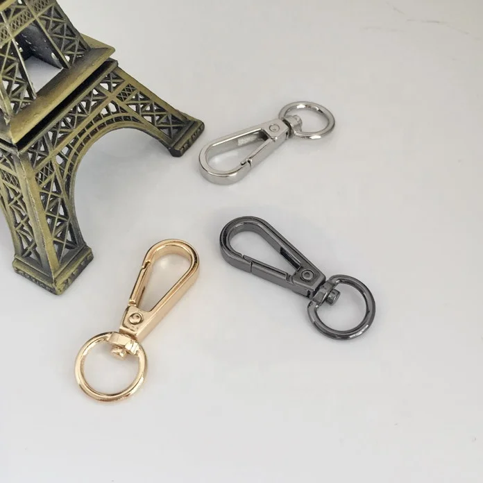 12Years Factory Dog Hook Metal Zinc Alloy Black Snap Hook Swivel Sanp Hook Buckle 25mm Clasp