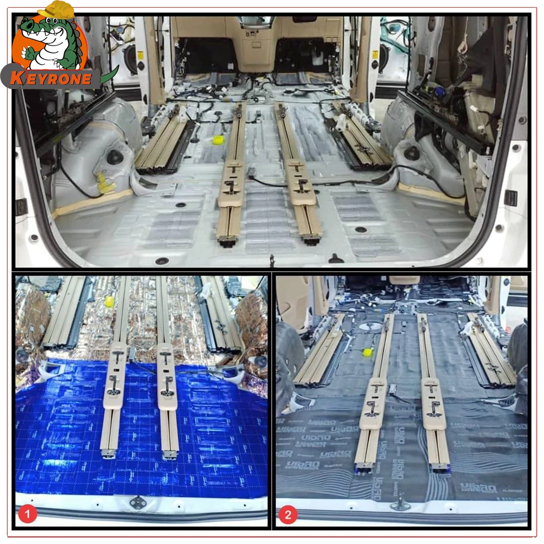 Keyrone 2.0mm Soundproof Deadening Underlay Damping Butyl Rubber Materials for car