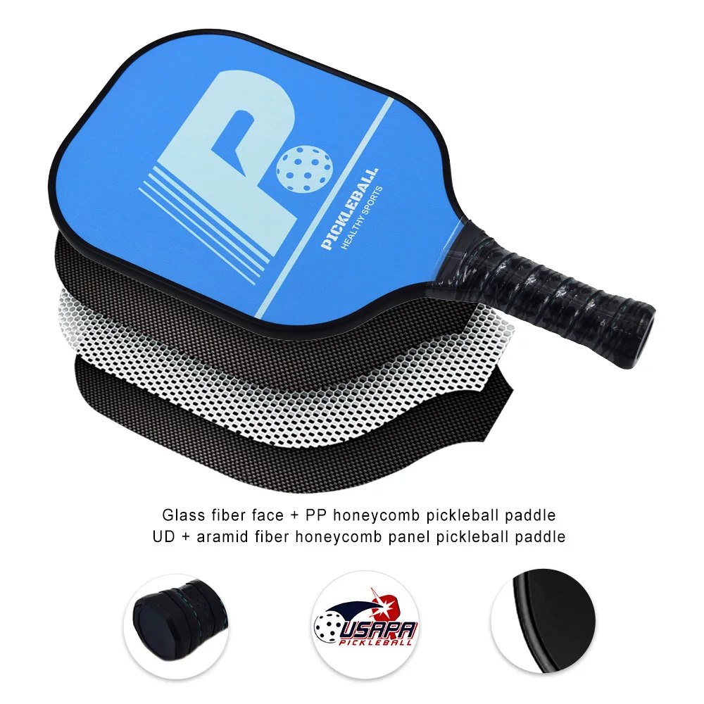 
Wholesale customized high quality usapa china honeycomb graphite pickleball paddle 