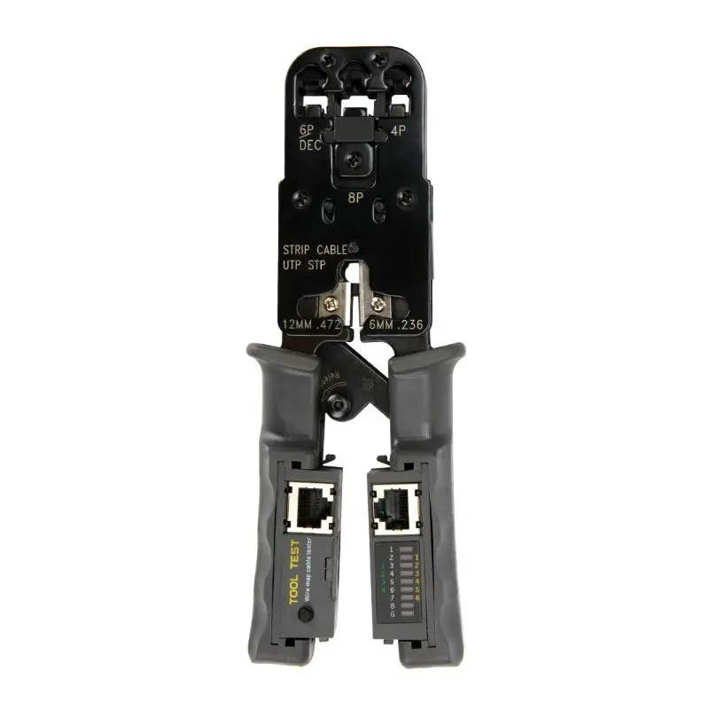 cable wire crimp tool Modular Network Tool RJ45 Crimping Tool  with tester Crystal head pliers