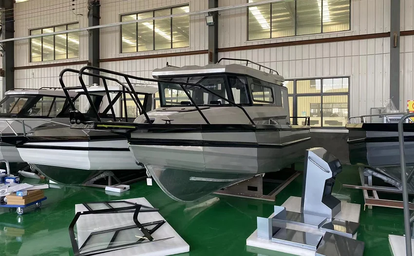 7 5 м 25 футов Allsea easycraft китайская фабрика Глубокий v-образный Понтонный корпус скоростная Спортивная алюминиевая морская рыболовная лодка для продажи